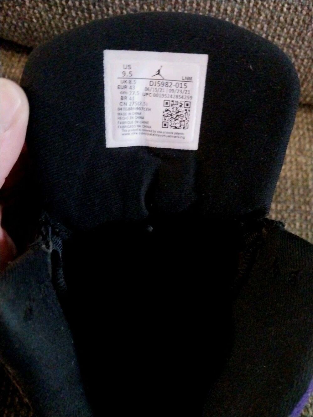 Jordan 13 Retro Court Purple Men's Size 9.5 DJ5982-015 - Picture 6 of 7